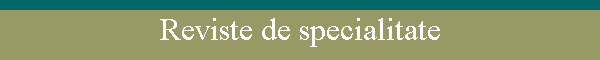 Reviste de specialitate