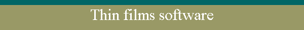 Thin films software