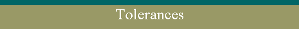 Tolerances